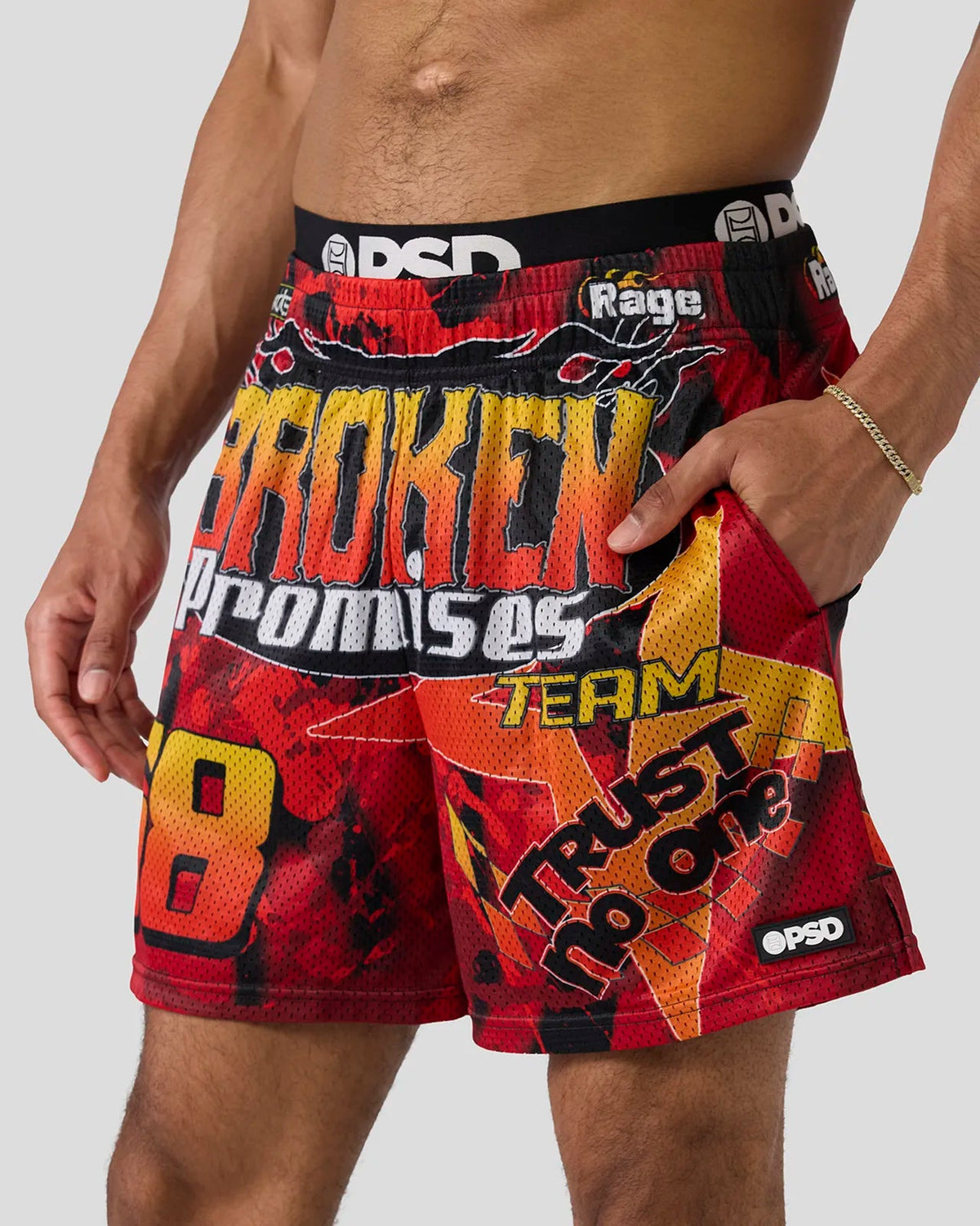 Men PSD Broken Promises - Trust No One Active Short - Active Short