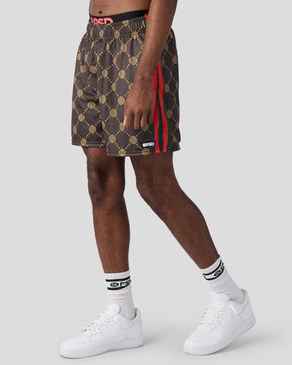 Men PSD Emblem Lux Brown Active Short - Active Short