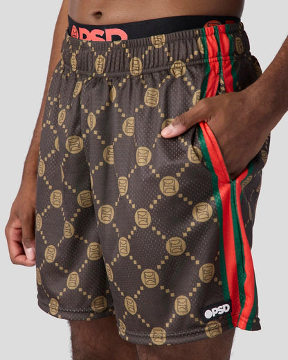 Men PSD Emblem Lux Brown Active Short - Active Short