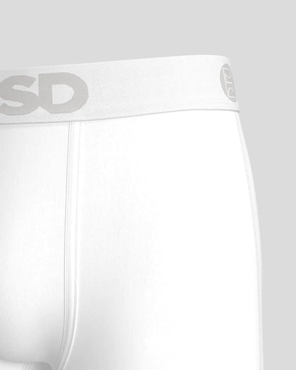 Men PSD Modal Solids - White - Mid Length - Modal