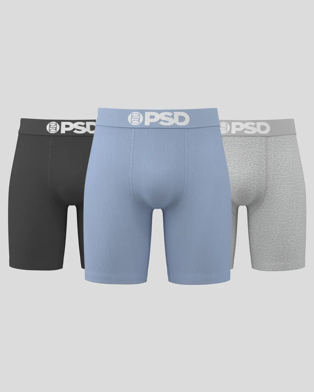 Men PSD Solids 3 Pack - Core Light Blue - Standard Length - Cotton