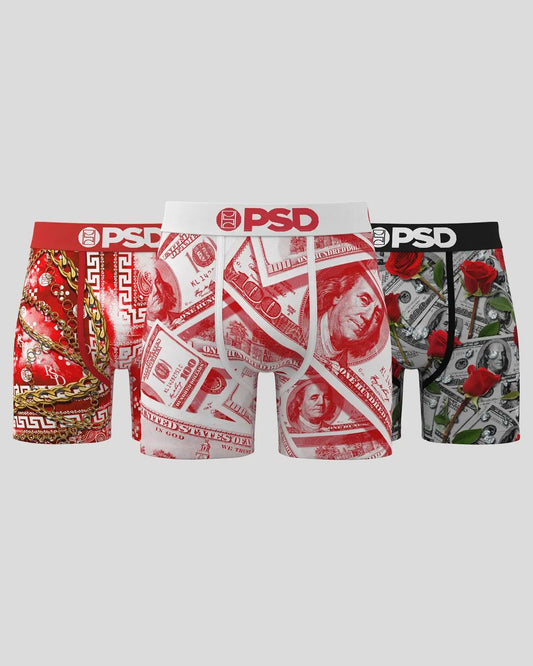 Men PSD 3 Pack - Red Luxury - Mid Length