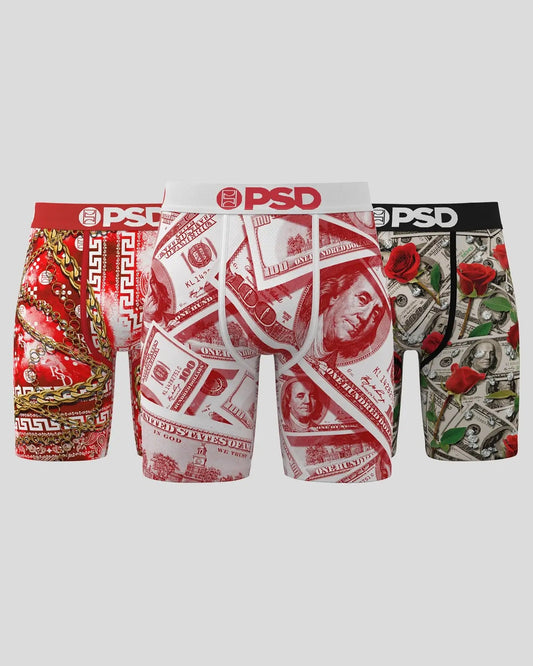 Men PSD 3 Pack - Red Luxury - Standard Length