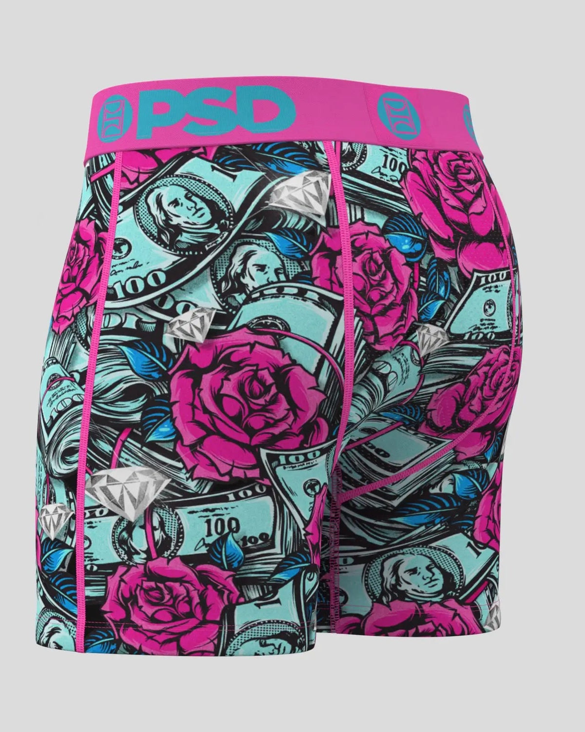 Men PSD Stacked Roses - Mid Length