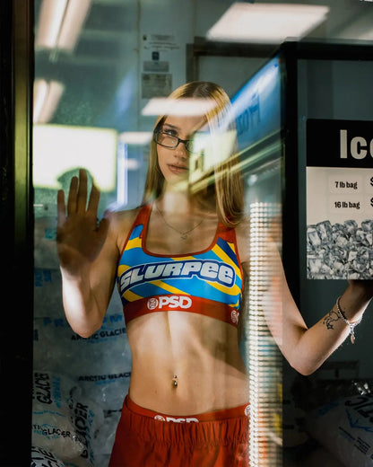 Women PSD 7-Eleven - Cherry Slurpee - Sports Bra