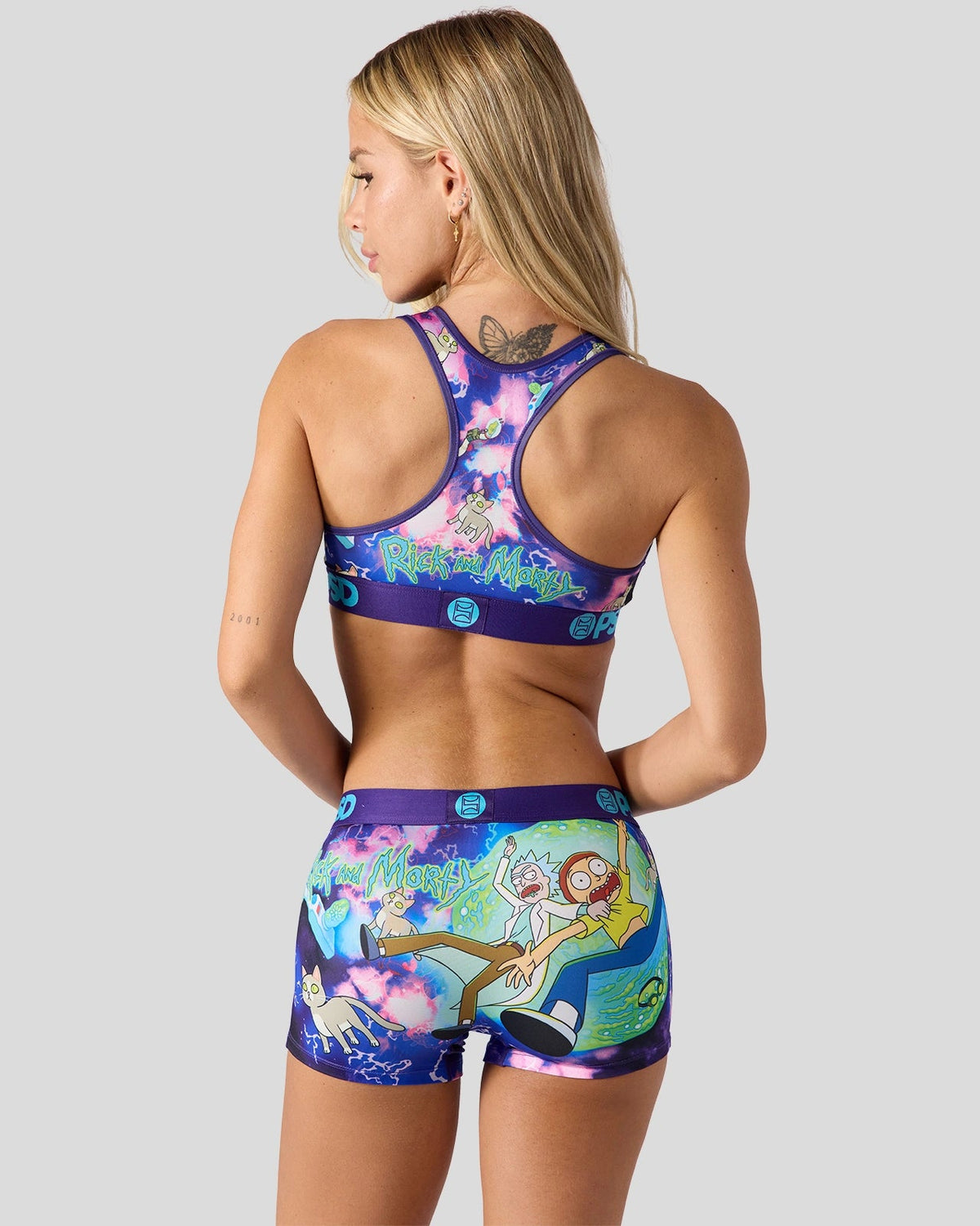 Women PSD Rick and Morty - Purple Days - Boy Short