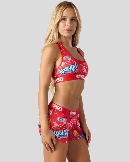 Women PSD Kool-Aid - Cherry - Boy Short