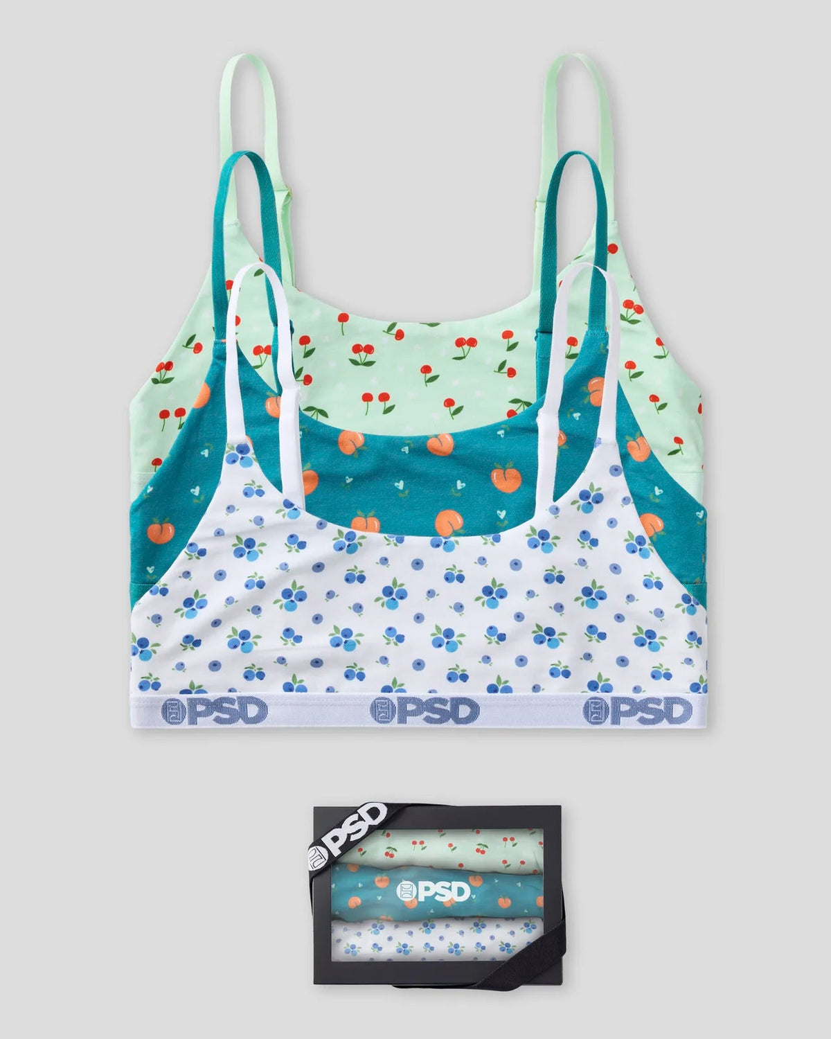 Women PSD Modal 3 Pack - Fruity - Scoop Bralette - Modal