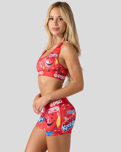 Women PSD Kool-Aid - Cherry - Sports Bra
