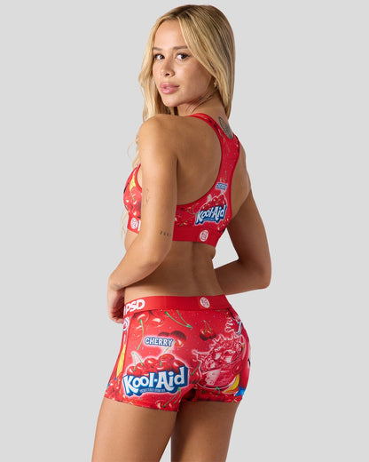 Women PSD Kool-Aid - Cherry - Sports Bra