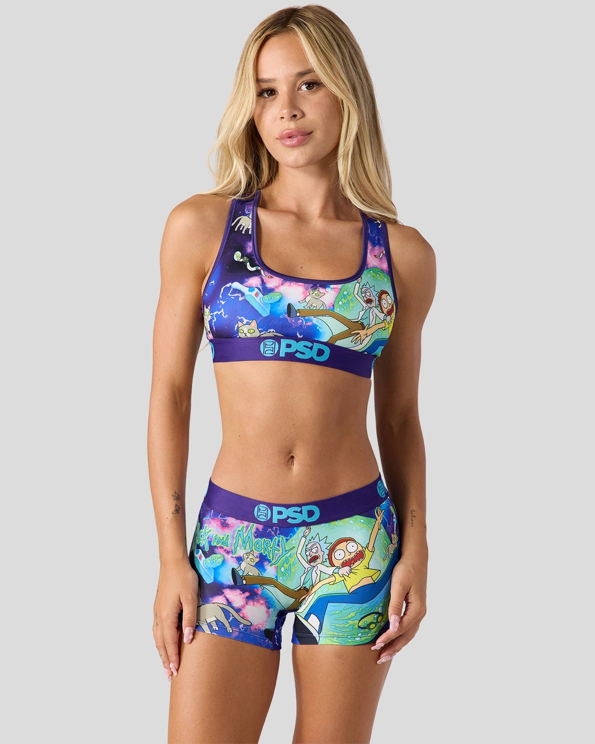 Women PSD Rick and Morty - Purple Days - Sports Bra