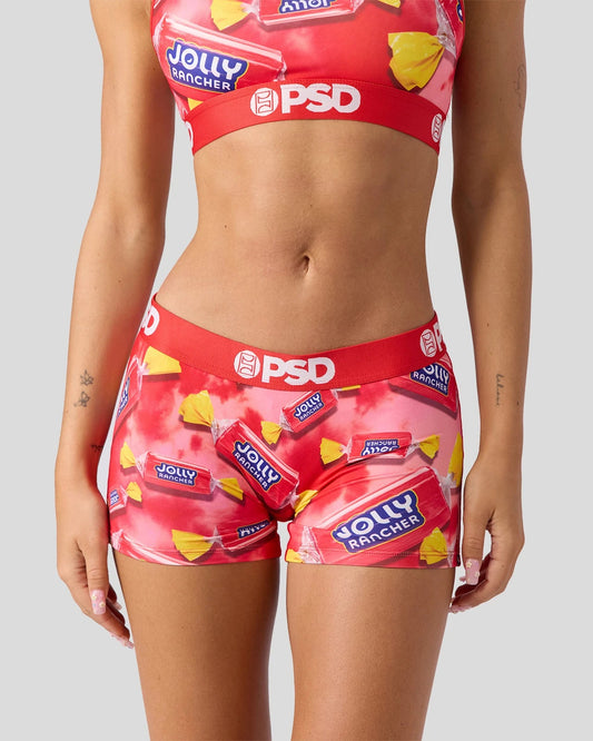 Women PSD Jolly Rancher - Watermelon - Boy Short