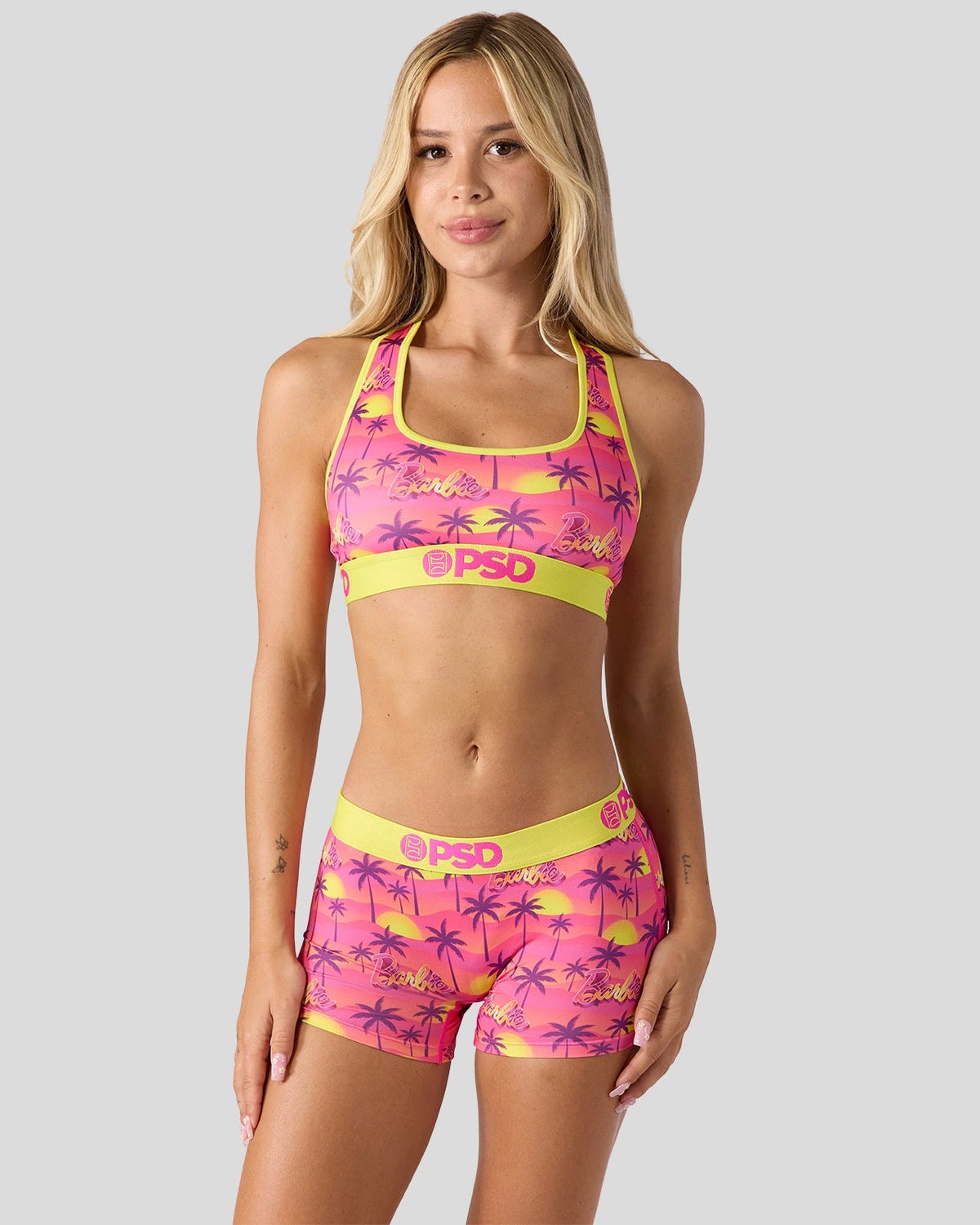 Women PSD Barbie - Palms - Sports Bra