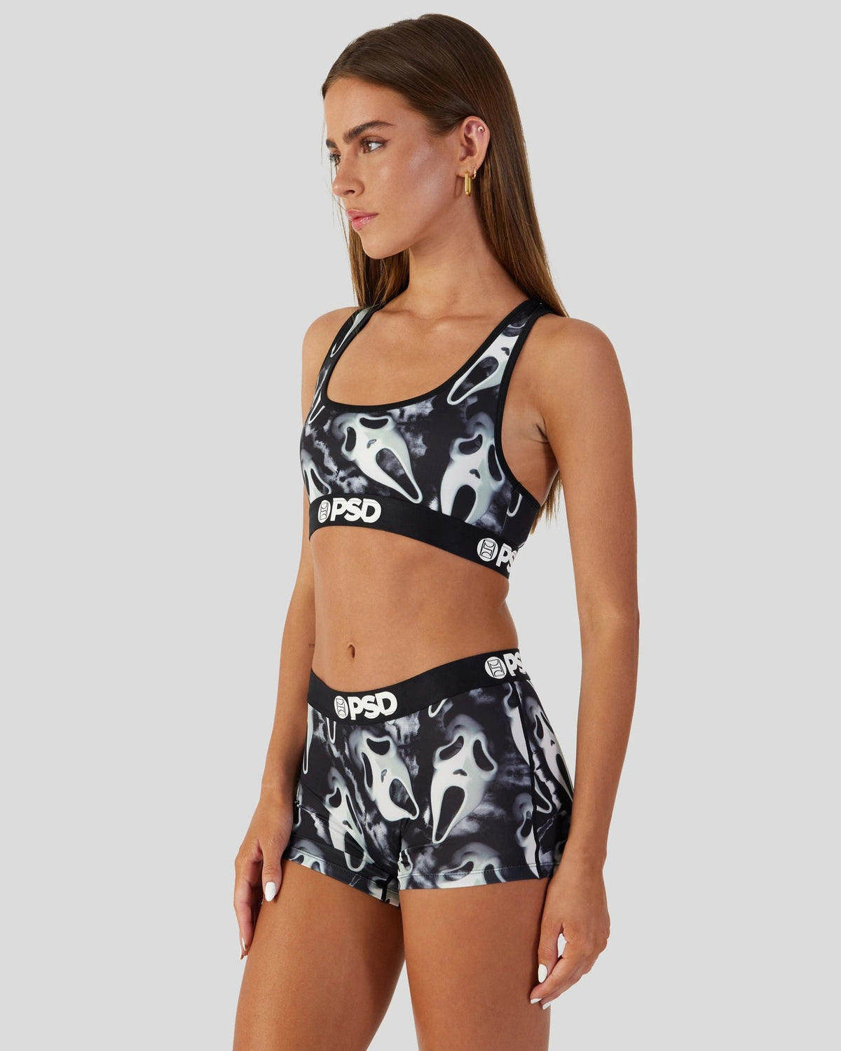 Women PSD Ghost Face - Dark - Sports Bra