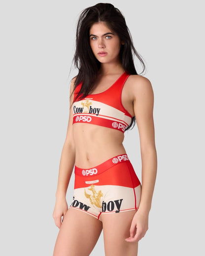 Women PSD Ride a Cowboy - Sports Bra