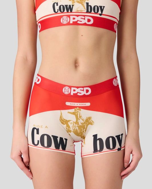 Women PSD Ride a Cowboy - Boy Short