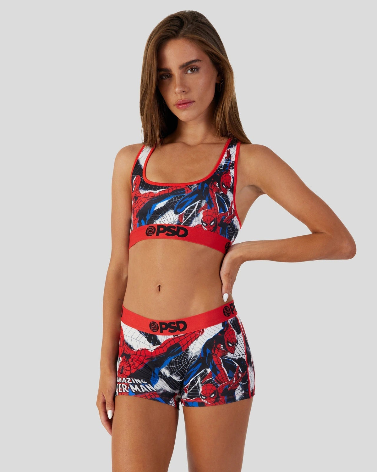 Women PSD Womens Spider-Man Sports Bra