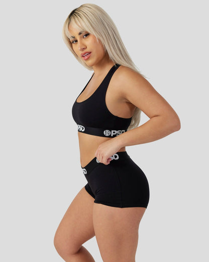 Women PSD Modal Solids - Black - Boy Short - Modal