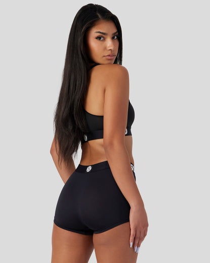 Women PSD Solids - Black - Boy Short