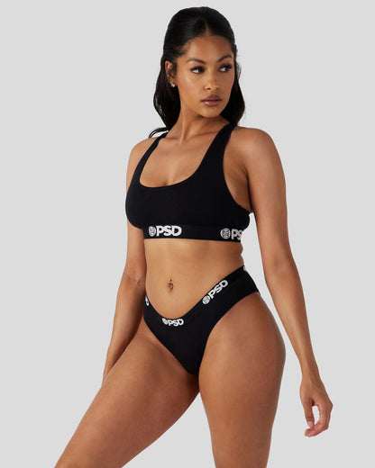 Women PSD Solids - Black - Cheeky