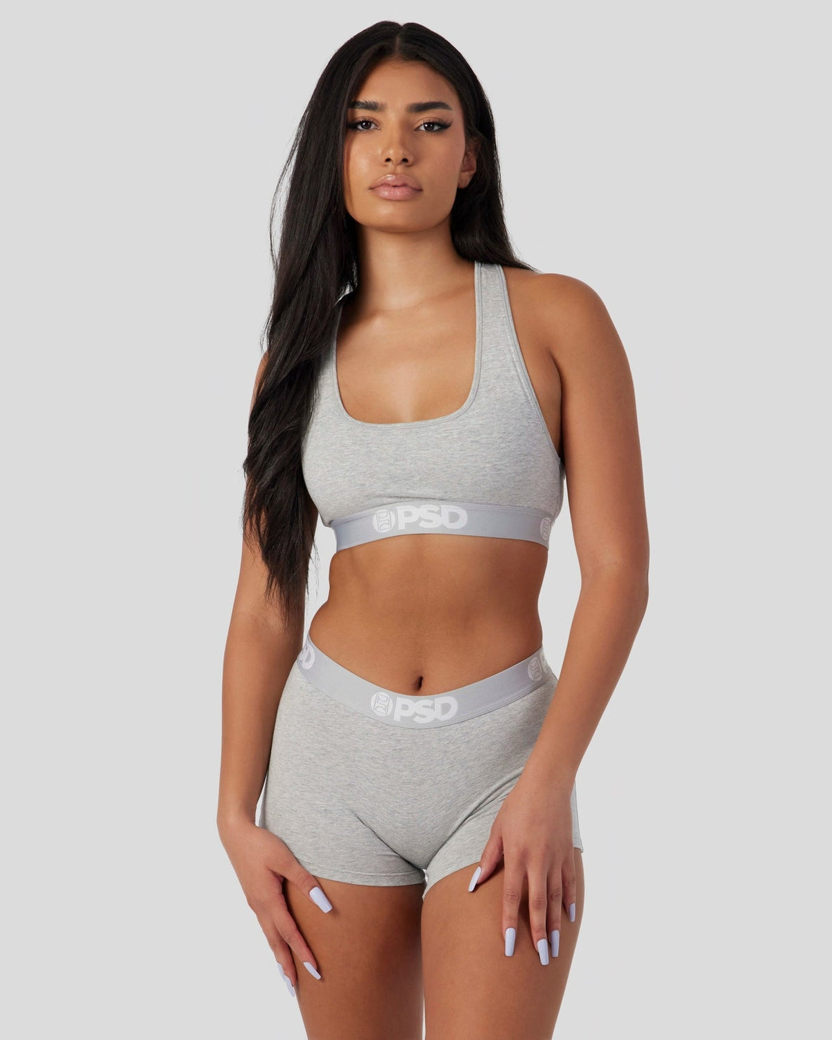 Women PSD Modal Solids - Athletic Grey - Sports Bra - Modal
