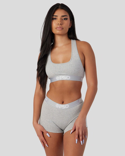 Women PSD Modal Solids - Athletic Grey - Sports Bra - Modal