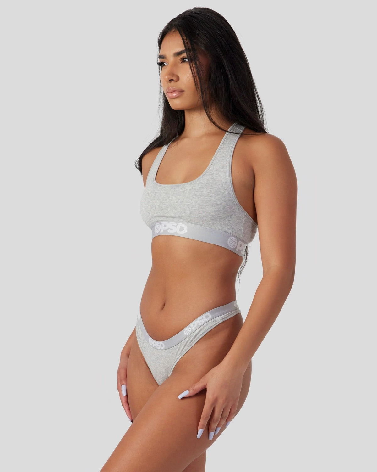 Women PSD Modal Solids - Athletic Grey - Thong - Modal
