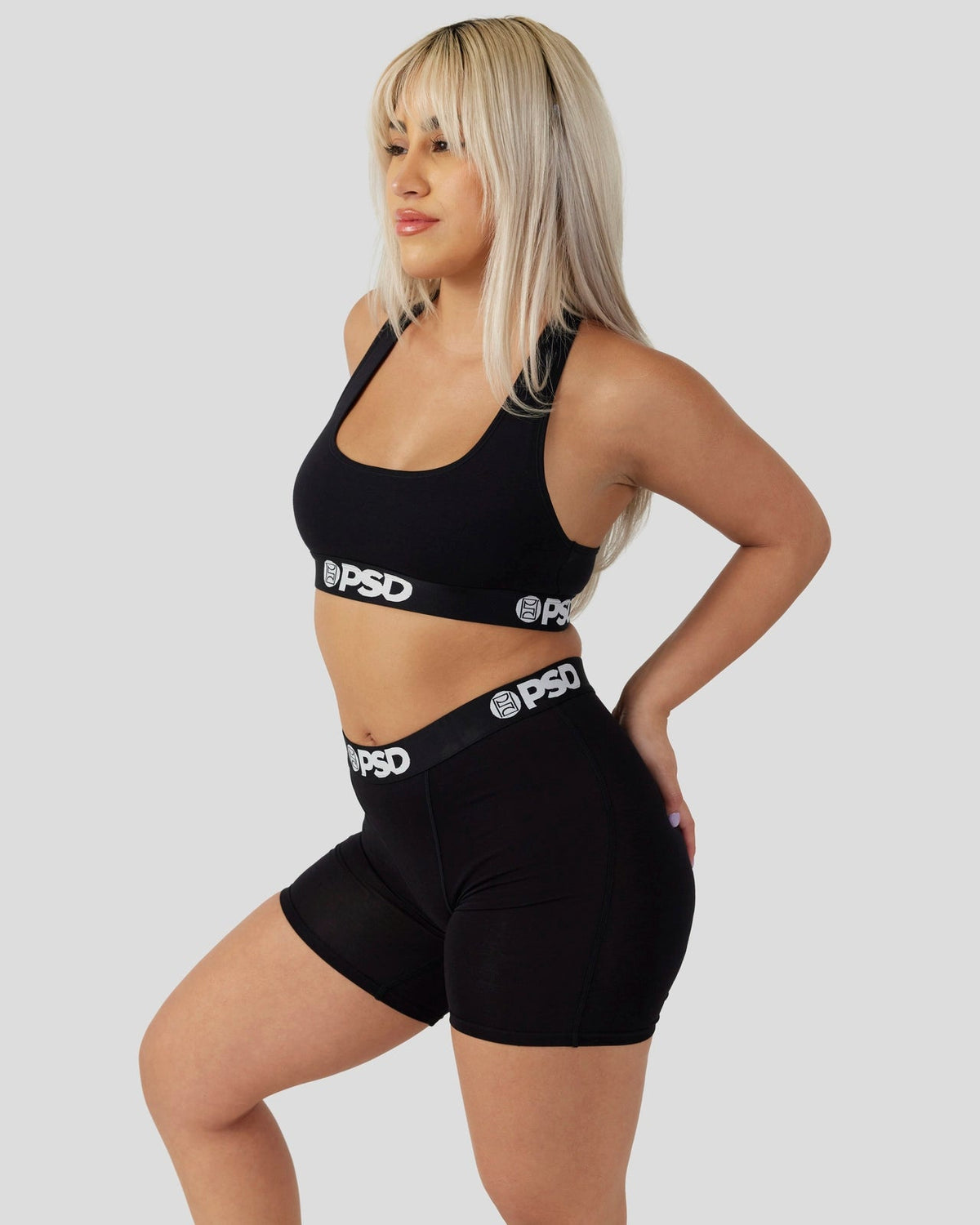 Women PSD Modal Solids - Black - Womens Boxer Brief - Modal