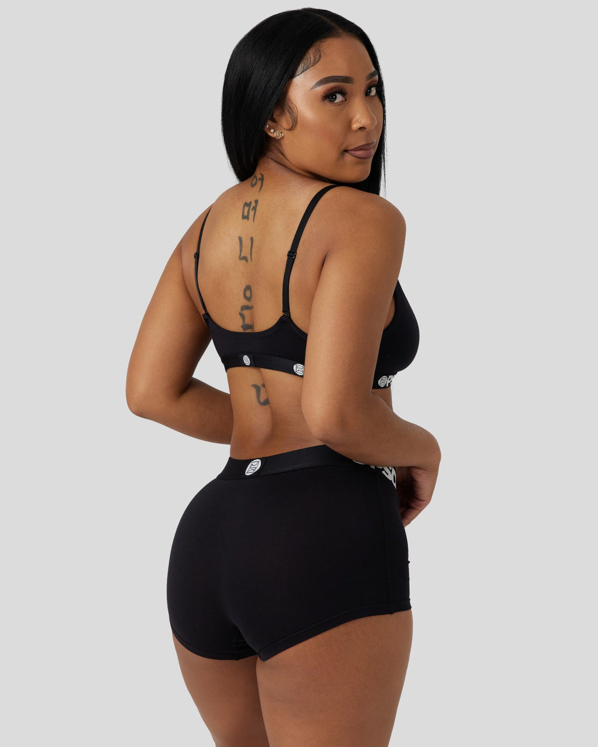 Women PSD Modal Solids - Black - V-Neck Bralette - Modal