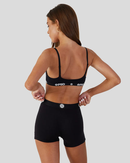 Women PSD Modal Solids - Black - Scoop Bralette - Modal
