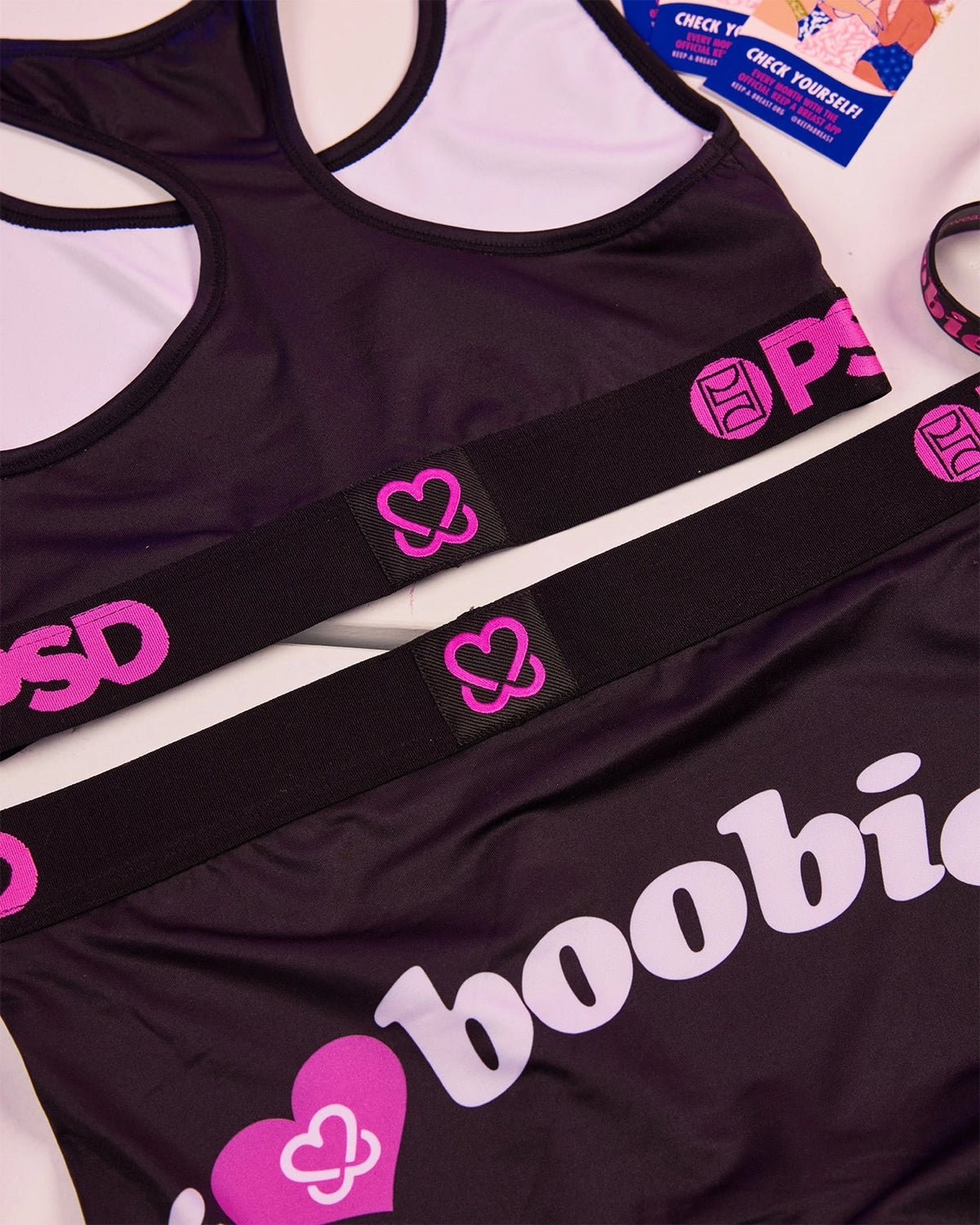 Women PSD Keep A Breast - I Heart Boobies - Boy Short