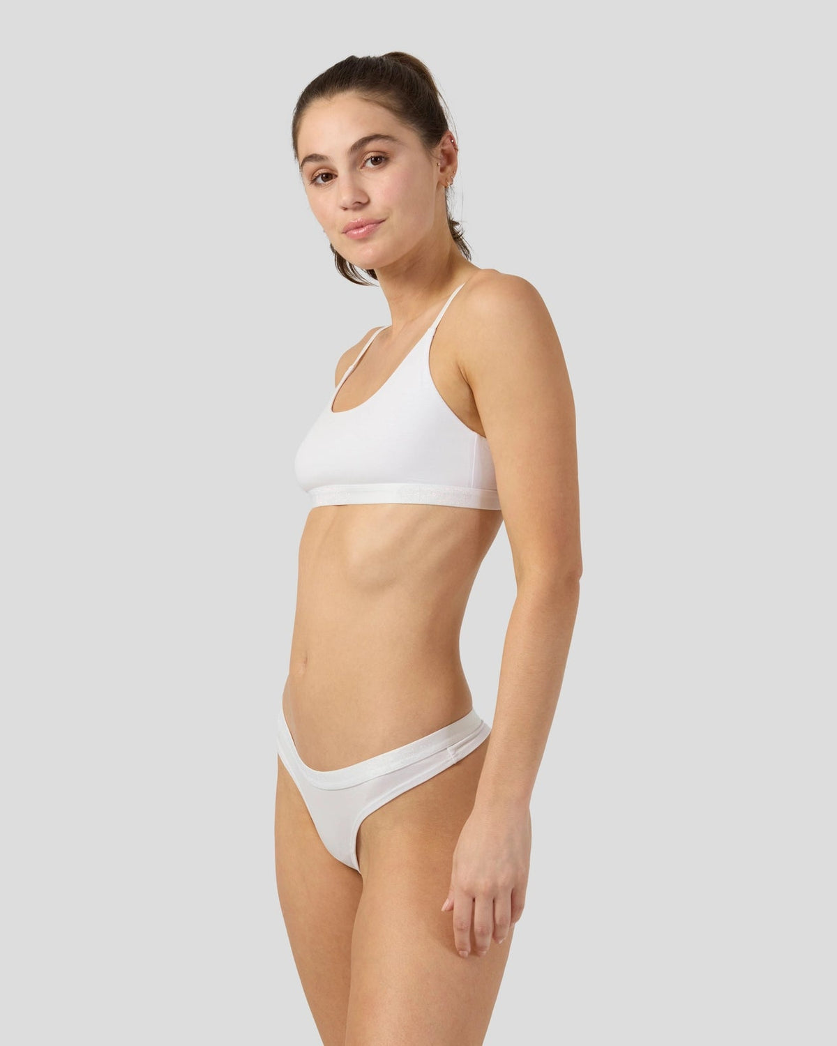Women PSD Modal Solids - White - Thong - Modal