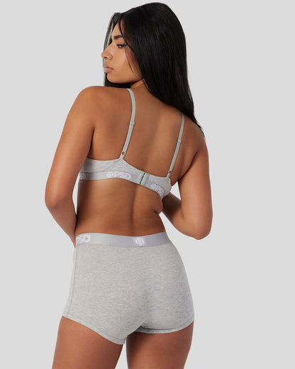 Women PSD Modal Solids - Athletic Grey - Triangle Bralette - Modal