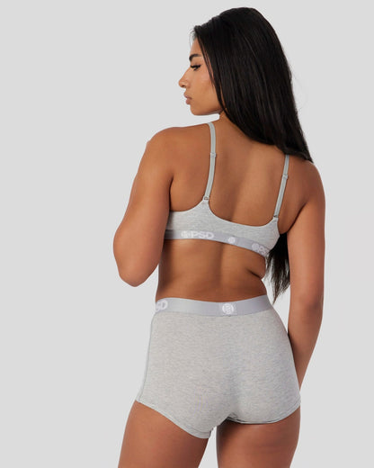 Women PSD Modal Solids - Athletic Grey - Scoop Bralette - Modal