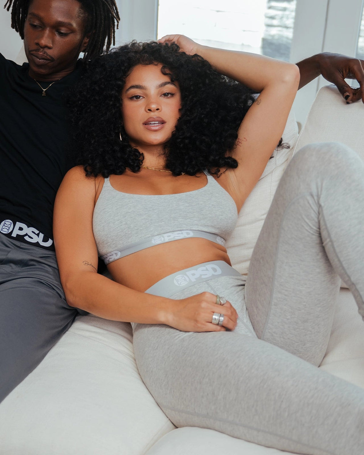 Women PSD Modal Solids - Athletic Grey - Scoop Bralette - Modal