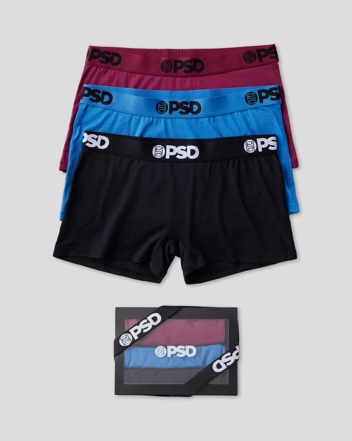 Women PSD Solids 3 Pack - Tones - Boy Short - Modal
