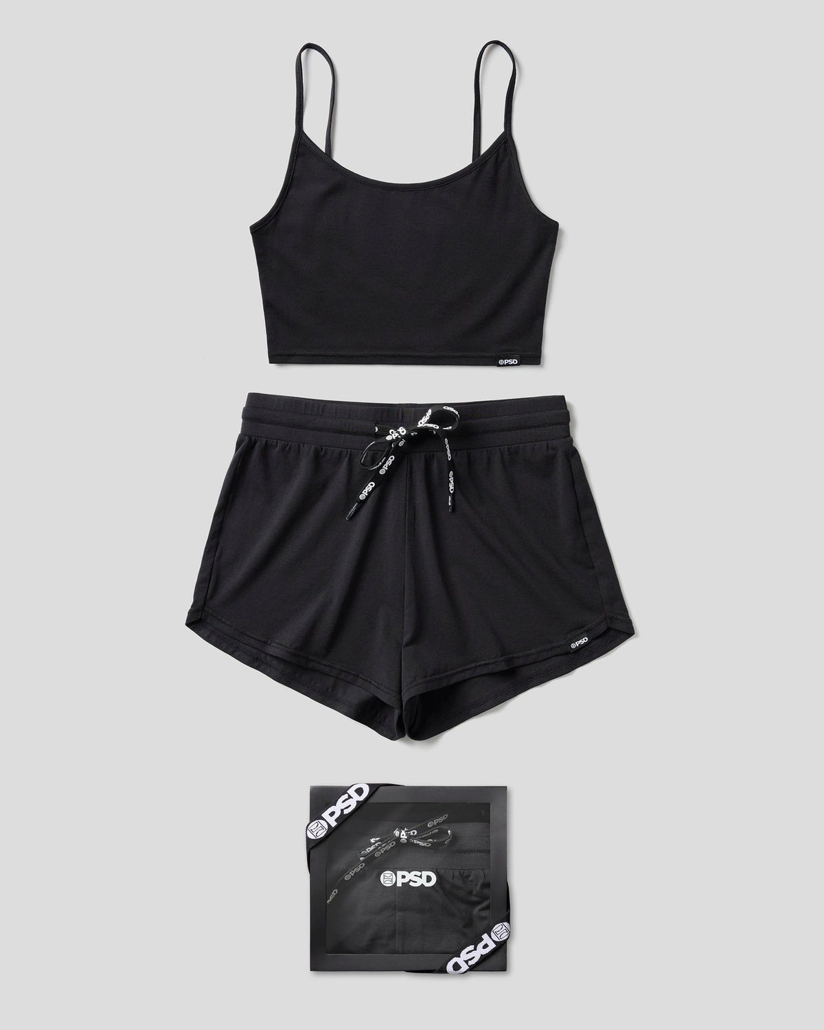 Women PSD Black Modal - Cami Sleep Set - Cami Sleep Set