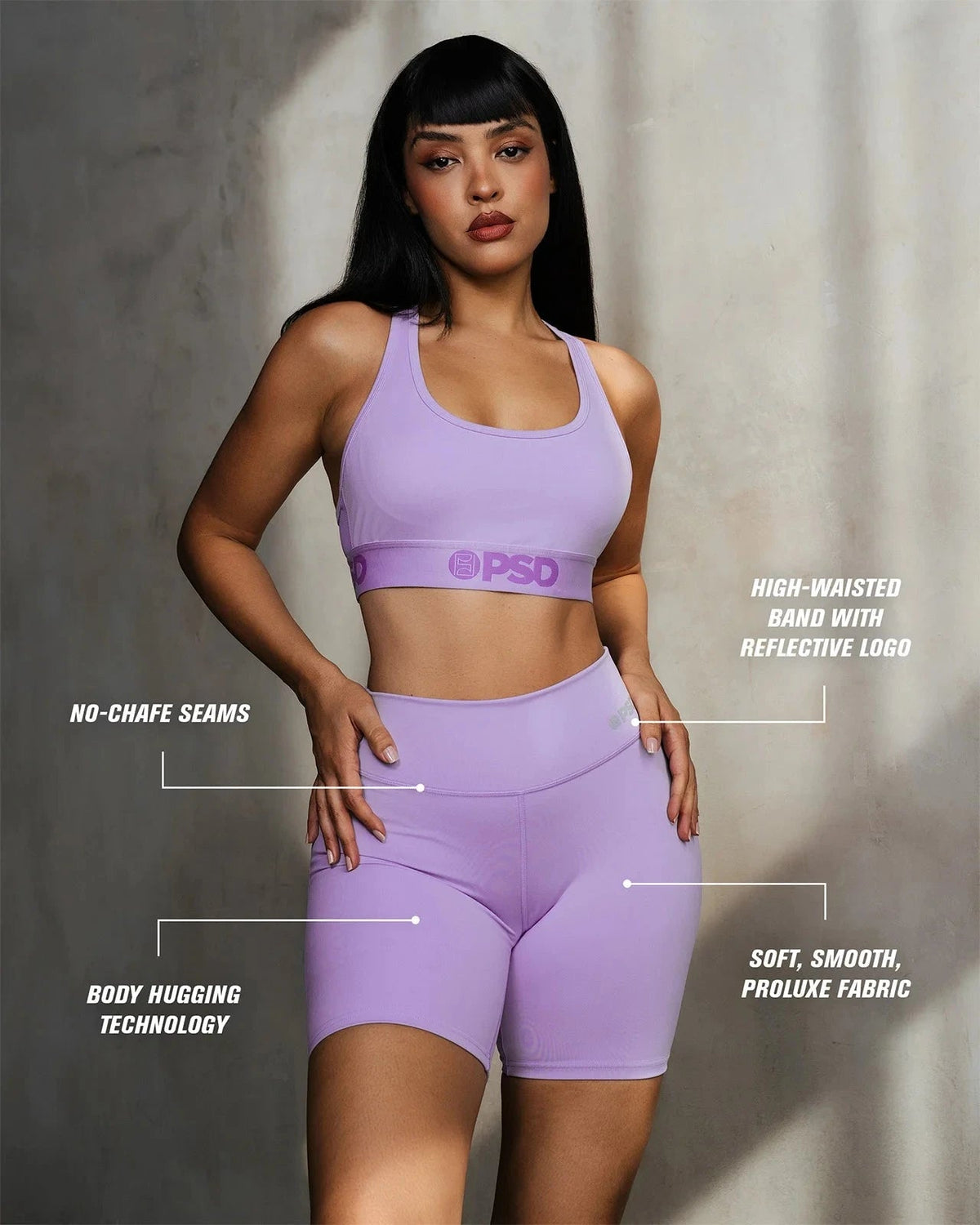 Women PSD ProLuxe - Lavender - Biker Short