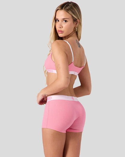 Women PSD Ribbed - Baby Pink - Scoop Bralette - Ribbed