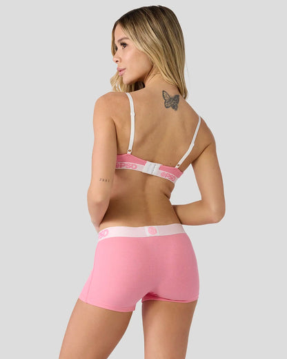 Women PSD Ribbed - Baby Pink - Triangle Bralette - Ribbed