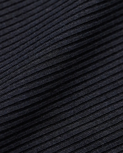 Women PSD Ribbed - Black - Boy Short - Ribbed
