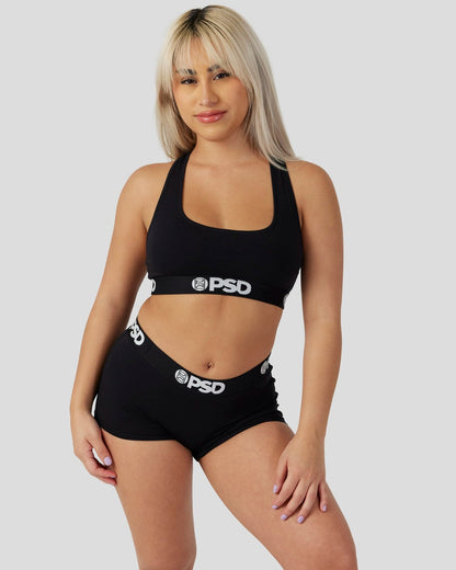 Women PSD Modal 3 Pack - Black - Boy Short - Modal