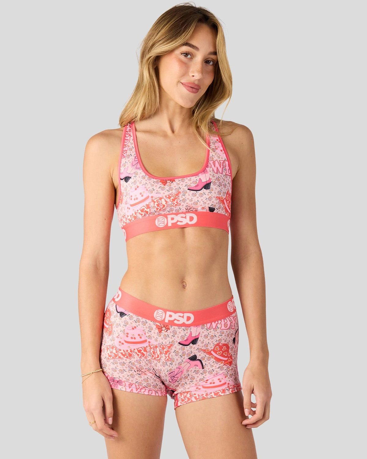 Women PSD Howdy Luv - Sports Bra