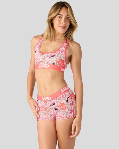 Women PSD Howdy Luv - Sports Bra