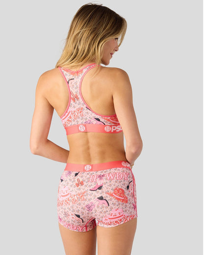 Women PSD Howdy Luv - Sports Bra