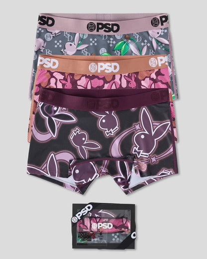 Women PSD 3 Pack - Playboy Tumble - Boy Short