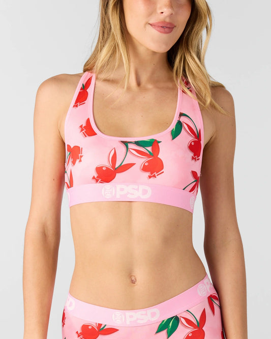 Women PSD Playboy - Cherry Love - Sports Bra