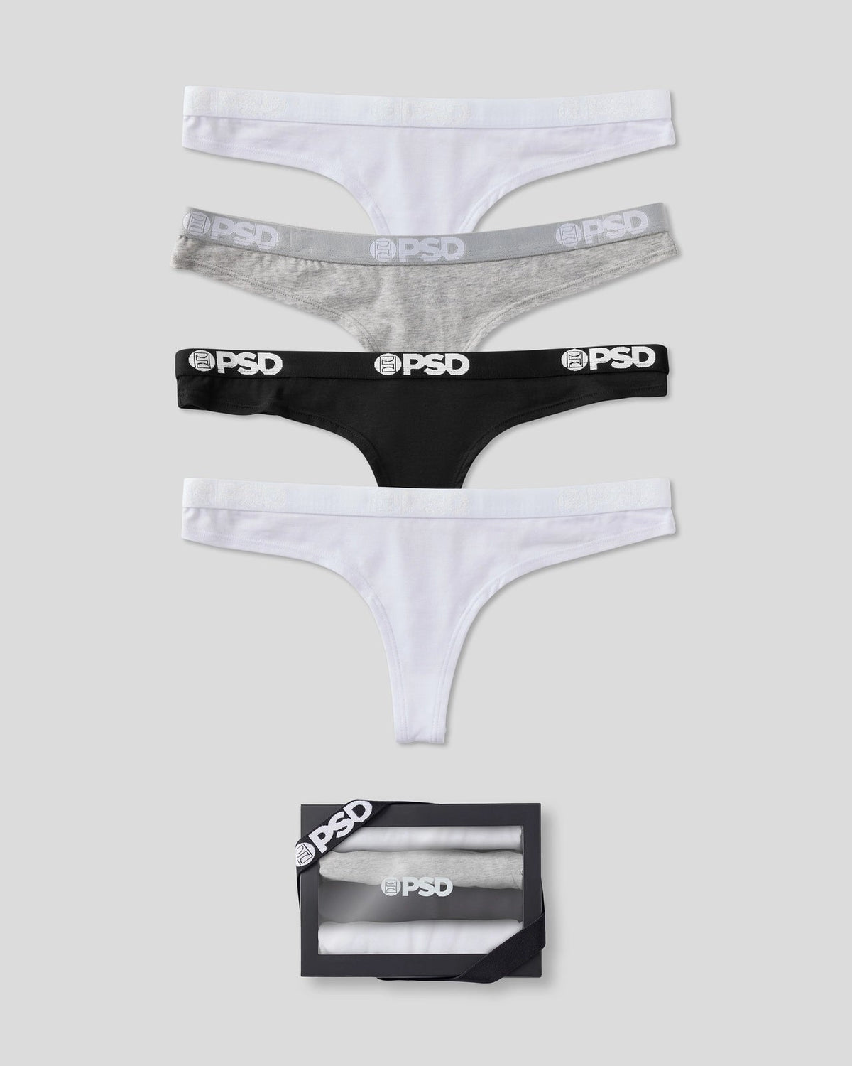 Women|Sale PSD Modal 4 Pack - Everyday Solids - Thong - Modal