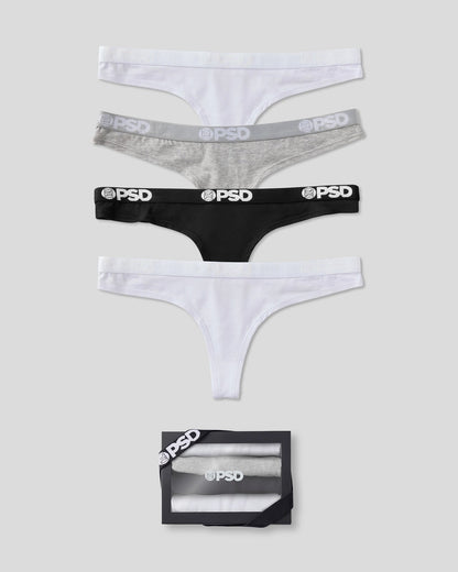 Women|Sale PSD Modal 4 Pack - Everyday Solids - Thong - Modal
