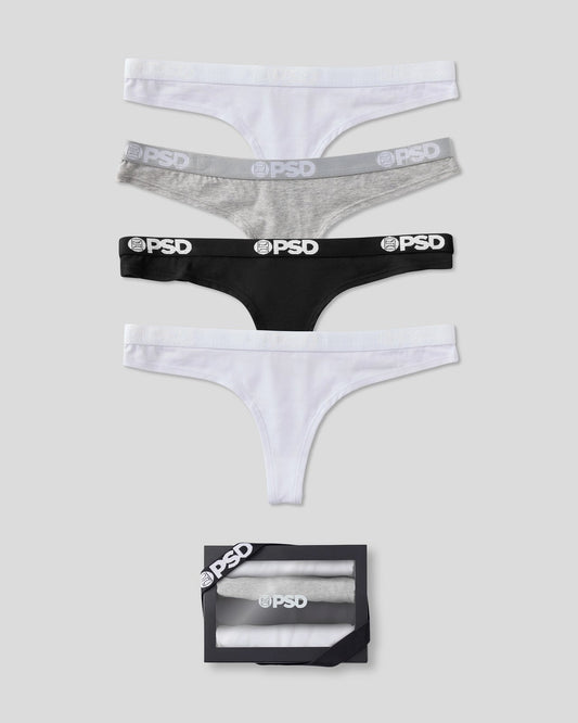 Women|Sale PSD Modal 4 Pack - Everyday Solids - Thong - Modal
